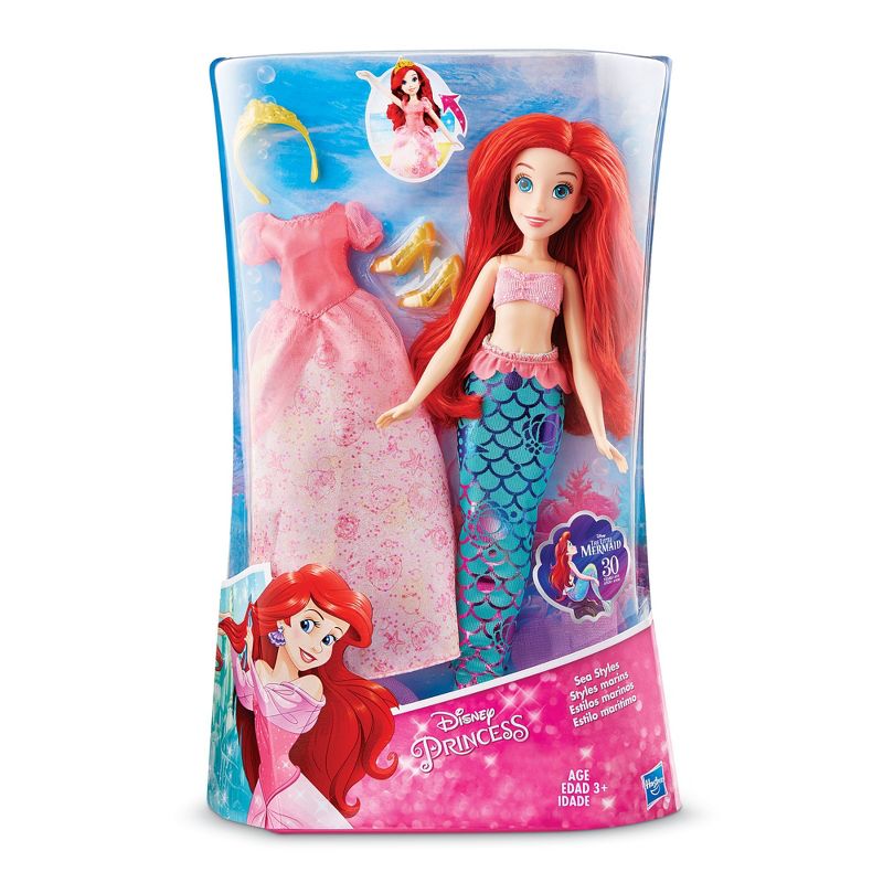Disney Princess Sea Styles Ariel Doll, 3 of 8
