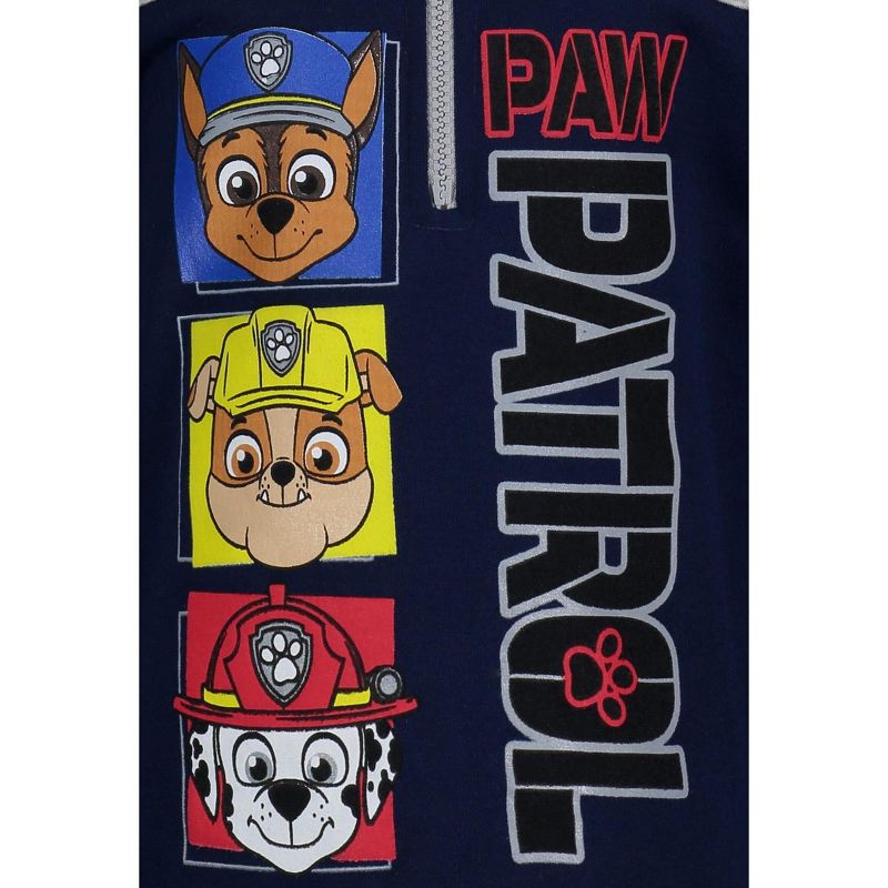 PAW Patrol Chase Marshall Rubble Half Zip Hoodie Little Kid to Big Kid, 3 of 8
