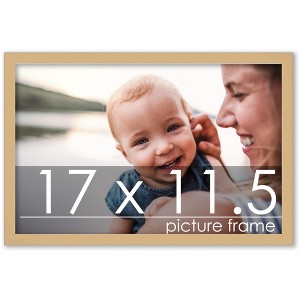PosterPalooza | Minimalist Yellow Picture Frame - UV Acrylic, Backing Board, Hanging Hardware Included - 1 of 4