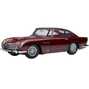 Aston Martin DB5 RHD (Right Hand Drive) Dubonnet Rosso Red Metallic 1/18 Model Car by Autoart - 1 of 4