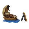 Boyds Bears Resin 4.75 In Gone Fishing Norman Rockwell Bearstone Animal Figurines - 3 of 3