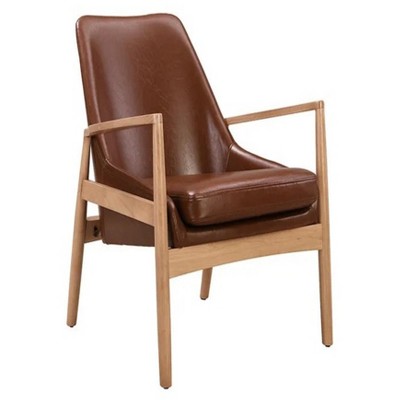 26.25"U-Can PU Leather Accent Chair