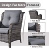 Gymojoy Outdoor Patio Chair Table with Ottoman High Back Club Chair - 4 of 4
