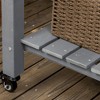 Okak Raised Garden Bed with 8 Pockets & Shelf, Wooden Elevated Outdoor Planter Box with Legs for Herbs/Vegetables/Flowers - 2 of 4