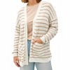 Women's Classic Striped Cardigan - Plus - be cool - 4 of 4