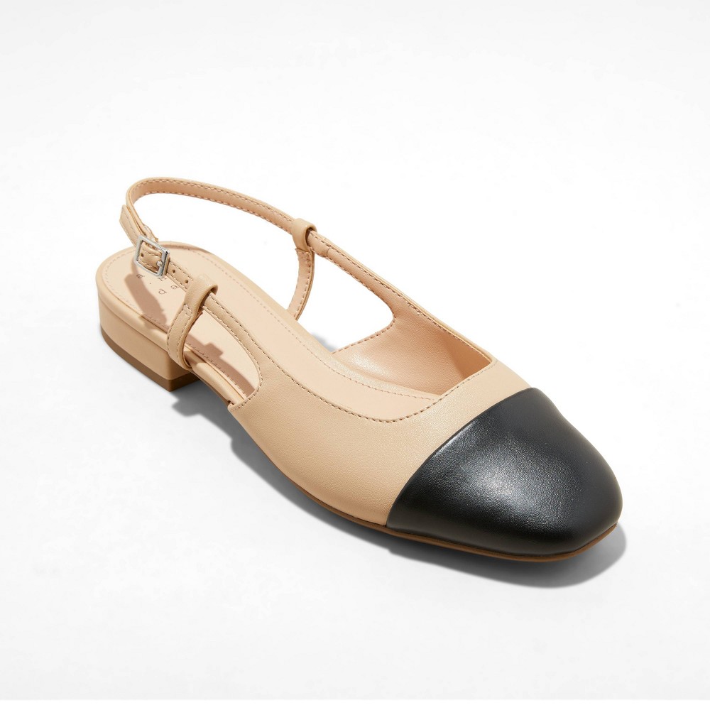 Women Maxine Cap-toe Slingback Flat