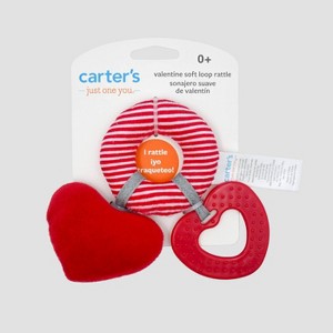 Carter's Just One You® Baby Valentines Day Heart Teether - Red - 1 of 4