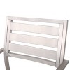 Cape Coral 5pc Aluminum & Tempered Glass Dining Set - Silver - Christopher Knight Home: Sleek Patio Set with Square Table - 4 of 4