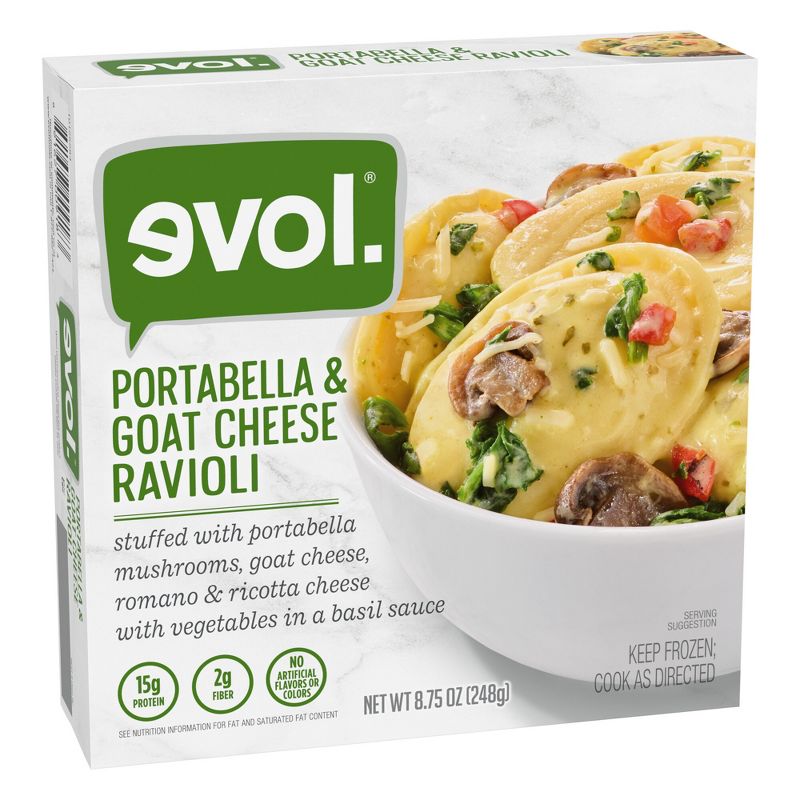 Evol Frozen Portabella and Goat Cheese Ravioli - 8.75oz, 2 of 4