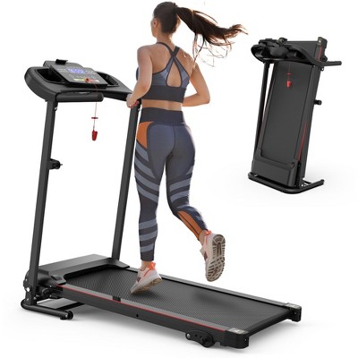2.5HP Electric Foldable Treadmill with 3-Level Incline, Bluetooth Speaker, Heart Rate Sensor, 12 Preset Programs, 265 lb Capacity