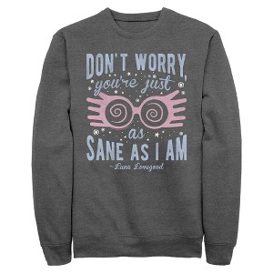 Mens Harry Potter Luna You’re Just As Sane as I Am Sweatshirt - 1 of 4