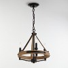 VidaLite Savannah 3-Light Chandelier Matte Black - 4 of 4