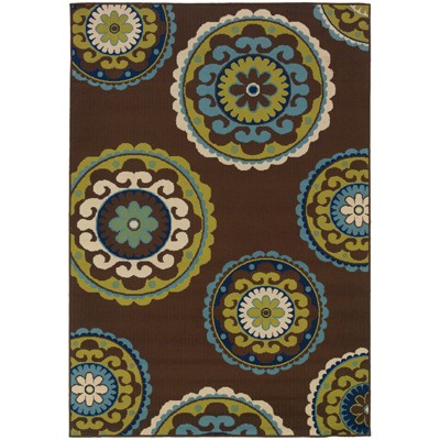 Cozumel Medallion Patio Rug