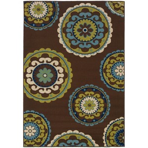Cozumel Medallion Patio Rug - 1 of 4