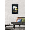 Trends International NFL Los Angeles Chargers - Neon Helmet 23 Framed Wall Poster Prints - 2 of 4