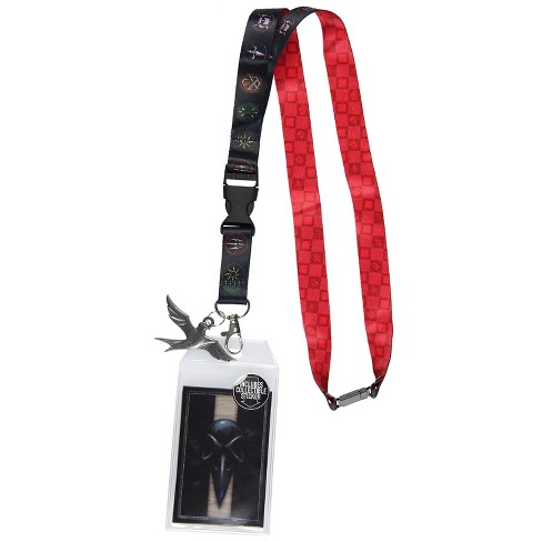 The Witcher Fantasy ID Lanyard Badge Holder With Metal Roc Bird Charm  Multicoloured