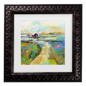 Trademark Fine Art - Jeanette Vertentes The Pasture Matted Framed Art - 1 of 4