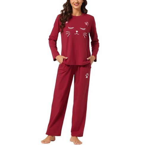 Women's Two-piece Suit Striped Pajamas Set Long Sleeve Tops and Pants  Joggers Loungewear Soft Ladies Pajama Shirts, Pink, Large : :  Clothing, Shoes & Accessories