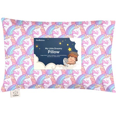 KeaBabies Toddler Pillow with Pillowcase, 13X18 Soft Organic Cotton Toddler Pillows for Sleeping, Kids Travel Pillow Age 2-5