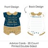 Big Dot of Happiness Twinkle Twinkle Little Star - Baby Bodysuit Wish Card Baby Shower Activities - Shaped Advice Cards Game - Set of 20 - 3 of 4