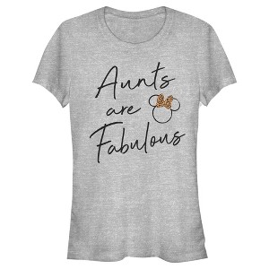 Juniors Womens Mickey & Friends Aunts Are Fabulous T-Shirt - 1 of 4