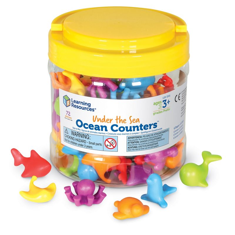 Learning Resources Under The Sea Ocean Counters, Ages 3+, 1 of 9
