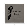 Slickblue Rustic Jesus Quote Wall Sign 7x7 – Solid Wood Plaque for Shelf or Hanging, Funny Faith Decor, Color Options - 3 of 3