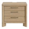 Tan 3-Drawer Nightstand - 2 of 4