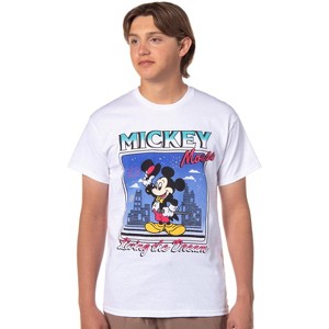 Disney Men's Mickey Mouse Living The Dream Character Design T-Shirt Adult - 1 of 4
