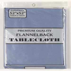 Carnation Home Fashions Vinyl Tablecloth with Polyester Flannel Backing - 52"x52" - 1 of 3