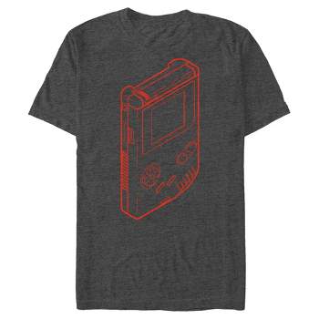 Men's Nintendo Game Boy Diagram T-Shirt