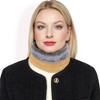 Anna-Kaci Women's Ribbed Knit Neck Warmer with Fleece Lining for Winter Warmth and Comfort - 2 of 4