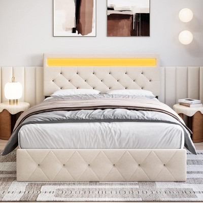 Frame with LED Lights Headboard