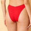 Women's Smocked Low-Rise Extra High Leg Extra Cheeky Bikini Bottom - Wild Fable™ - 2 of 4