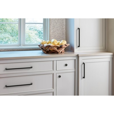 Modern Black Bronze Cabinet Drawer Pull with Mounting Hardware