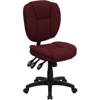 Emma and Oliver Mid-Back Multifunction Pillow Top Swivel Ergonomic Task Office Chair