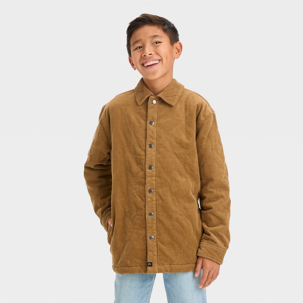 Boys' Quilted Corduroy Jacket - art class™ Brown XS