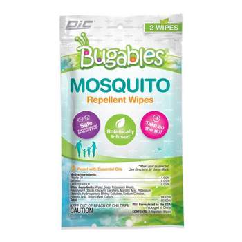 PIC Bugables Insect Repellent Towelettes For Mosquitoes - 36 packs of 2pc each