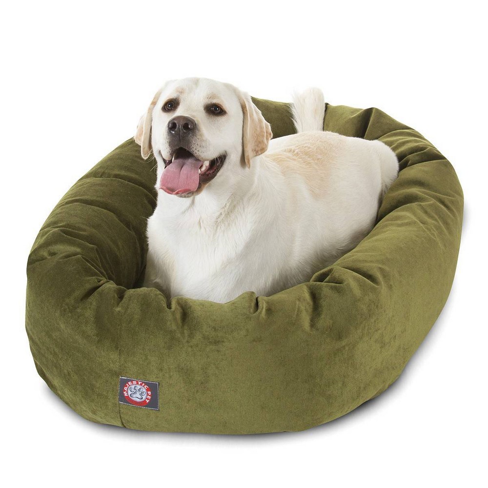 Photos - Dog Bed / Basket Majestic Pet Bagel Dog Bed - Army Green - Large - L 
