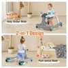 Infans 2-in-1 Baby Walker Foldable Activity Push Walker w/ Adjustable Height Gray - 4 of 4