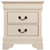 NicBex Classic Nightstand with 2 Drawers End table with Metal Handles Modern Bedside Table for Living Room, Bedroom, Study - 3 of 4