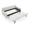 NicBex 82" Twin Daybed with Trundle Multifunctional Sofa Bed with Erectable Trundle and USB Charging for Apartment - 2 of 4