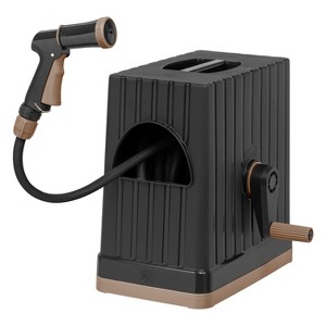 IRIS Hideaway Sun Protective Portable and Retractable Garden Hose reel for 1/2" Hoses - 1 of 4