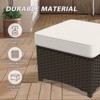EAGLE PEAK Azure Bay 6 Pieces Wicker Outdoor Patio Furniture Set, Sofa and Rocking Chairs with Ottomans and Side Table - 4 of 4