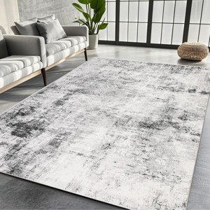 Washable Non-Slip Area Rugs: Modern Abstract Neutral Carpet, Soft Stain Resistant Rugs for Living Room, Bedroom, Home, Office - 1 of 4