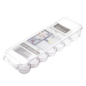Lexi Home Clear Acrylic Egg Holder with Lid - Holds 14 Eggs - 1 of 4
