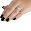 Pompeii3 1 1/10ct Pave Diamond Wedding Ring 14K White Gold - 4 of 4