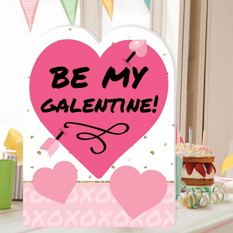 Big Dot of Happiness Be My Galentine - Valentine's Day Giant Greeting Card - Big Shaped Jumborific Card, 2 of 7