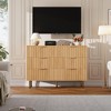 6-Drawer Double Dresser, 47.2" Fluted Wood Chest with Deep Storage & Large Top - TV Stand for Living Room, Bedroom, Hallway - 4 of 4