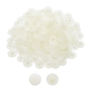 Unique Bargains Plastic Decoration Furniture White Screw Cap Covers - 1 of 3